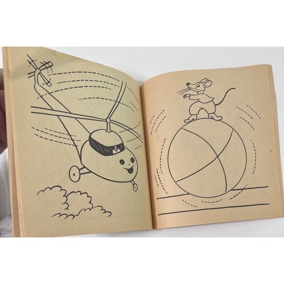Vtg 1958 First Coloring Book Clarence Biers Whitman Publishing Children Activity - Picture 15 of 16